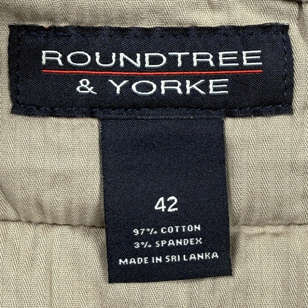 Roundtree & Yorke 9" Casual Shorts - NWT Mens Size 42 Khaki - #49458-J6 - Picture 4 of 4